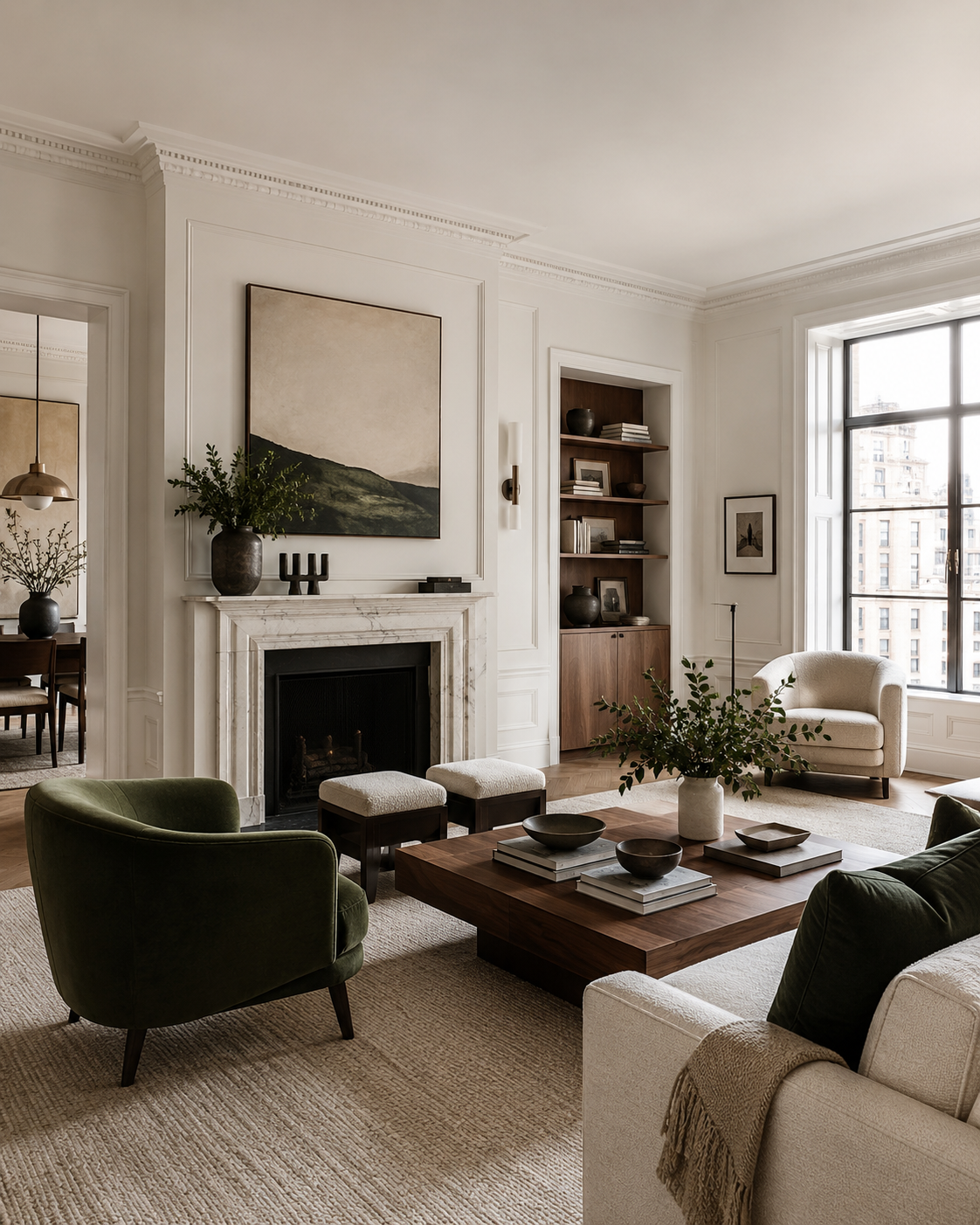 Sophisticated living room designed in Ikorodu Interiors style
